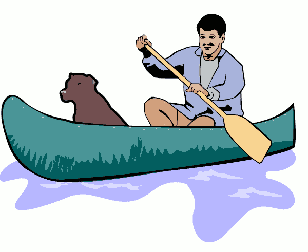 Canoeing USGS Clip Art Download