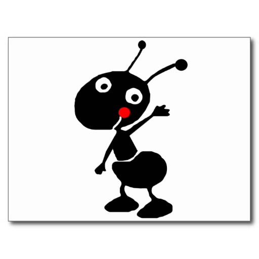 cute cartoon ant post card | Zazzle
