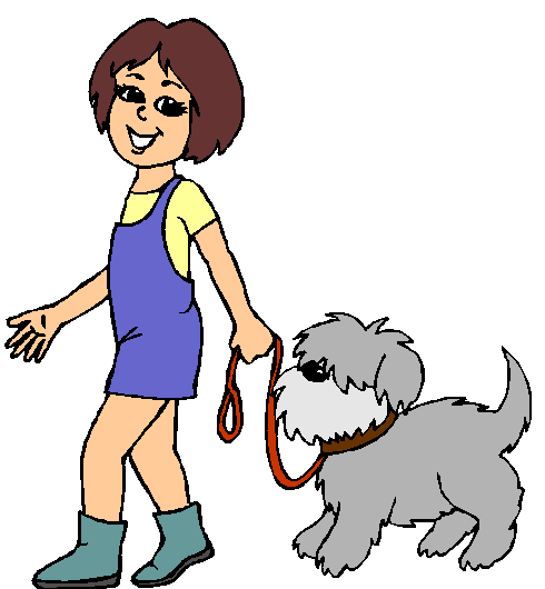 Walking the dog Graphics and Animated Gifs