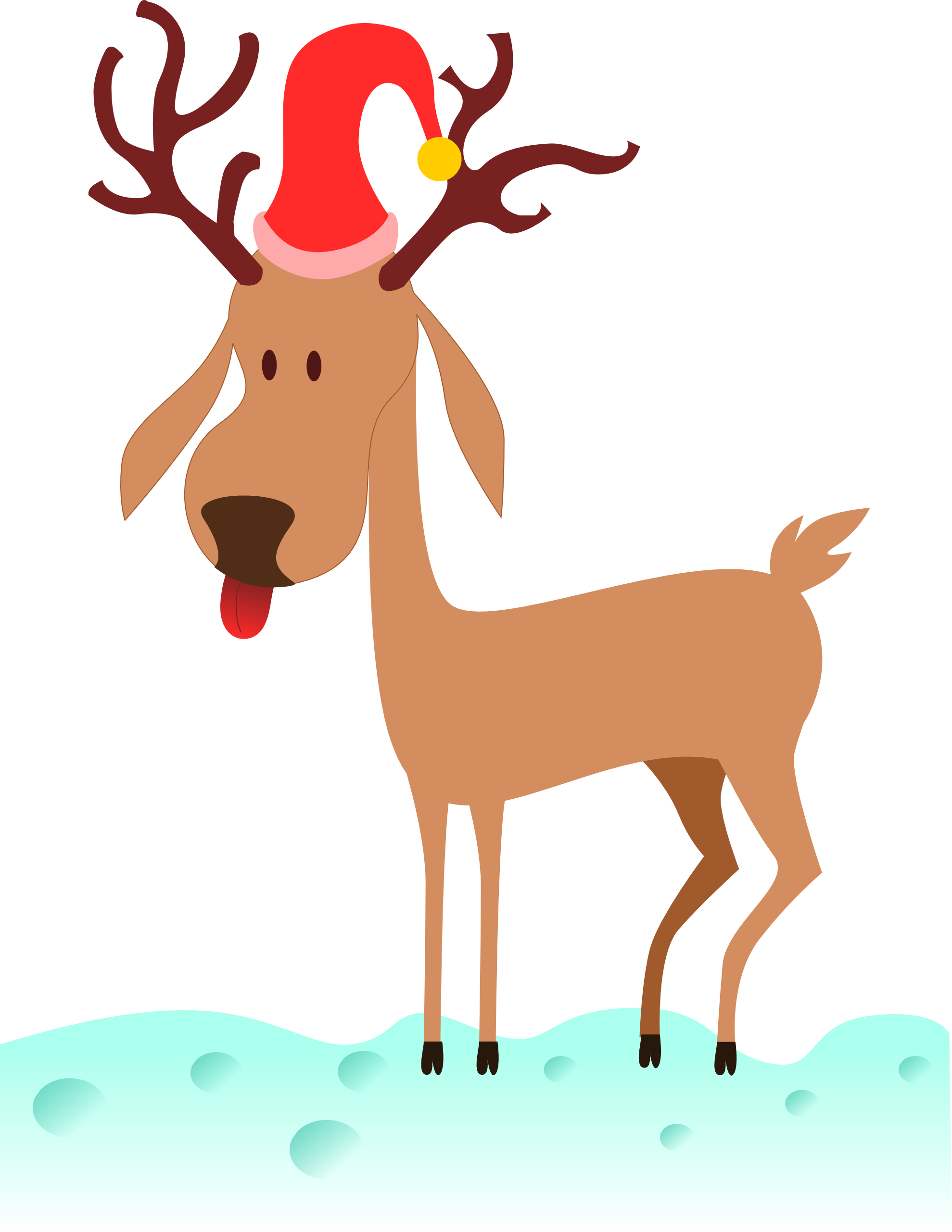 kablam a cartoon reindeer scalable vector graphics svg clip art ...