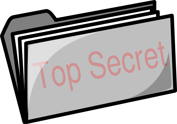 Top Secret Folder clip art - vector clip art online, royalty free ...
