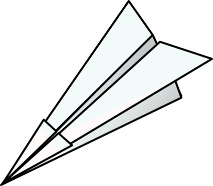 Paper airplane outline vector free Free vector for free download ...