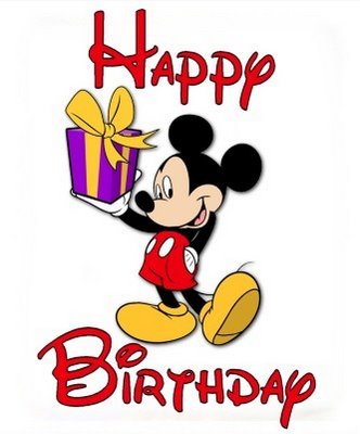 happy birthday greeting card image mickey mouse cartoon ...