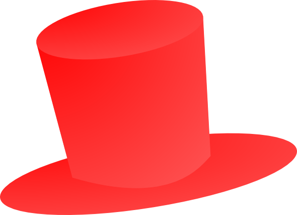 Red Top Hat clip art - vector clip art online, royalty free ...