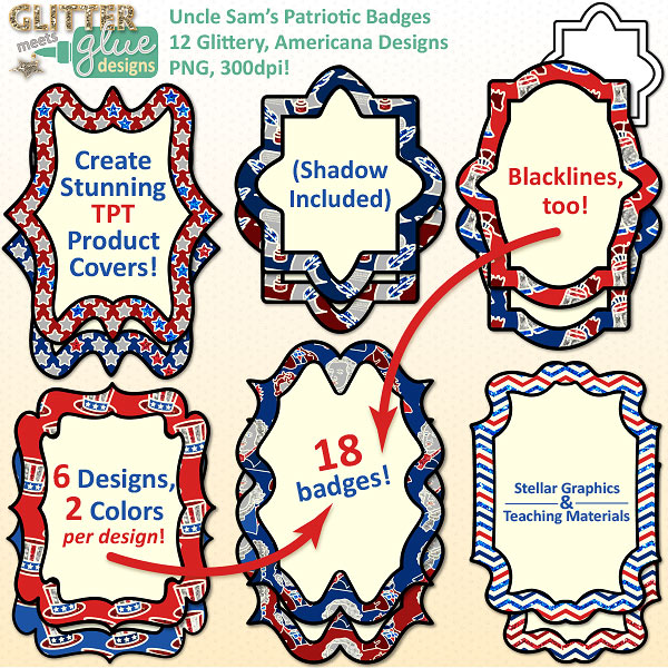 President's Day | Glitter Meets Glue Designs - Teacher Clipart