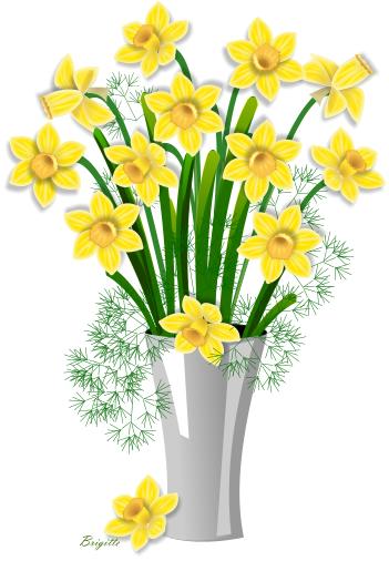 Clipart Daffodil by Brigitte
