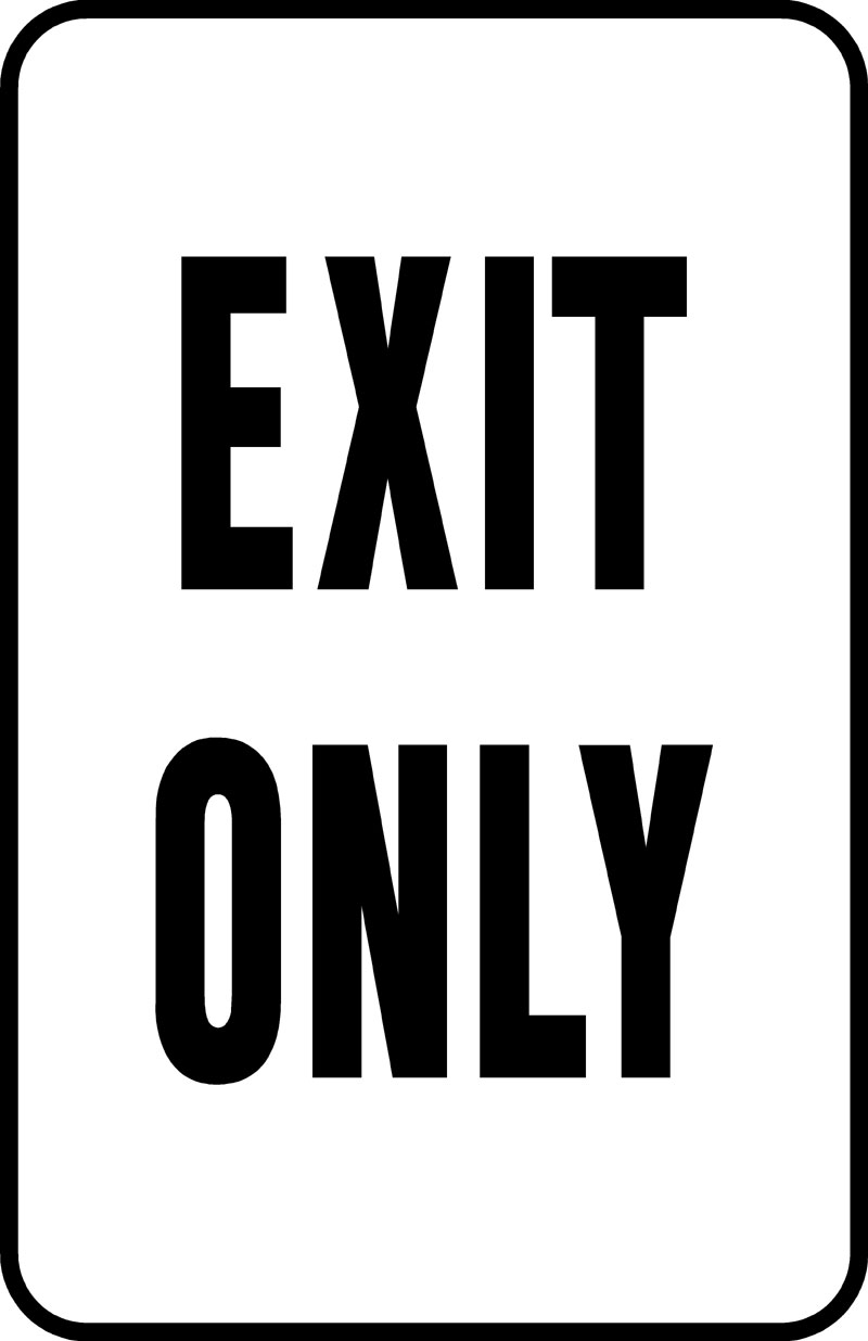 Images For > Black And White Road Signs