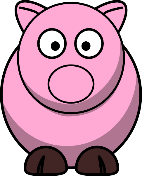 Weird Pig clip art - vector clip art online, royalty free & public ...