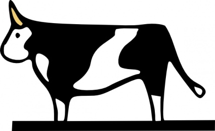 Download Farming Cow clip art Vector Free