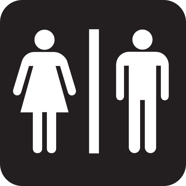 Men Women Bathroom clip art Free Vector / 4Vector