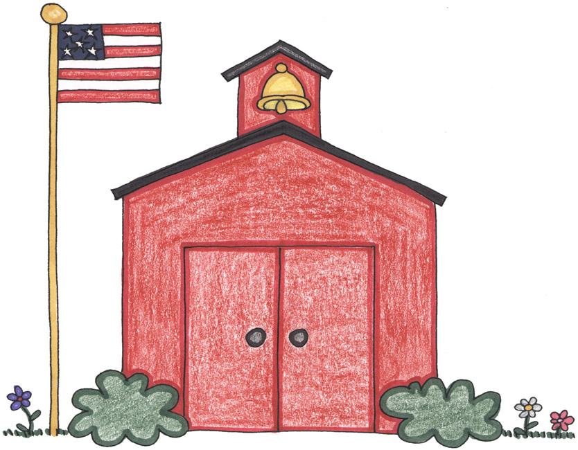 free clip art of a school house - photo #40