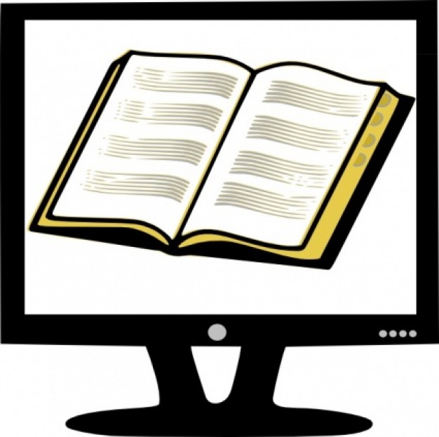 Rfc Book On Monitor clip art Vector | Free Download
