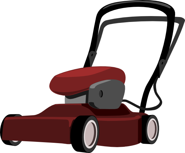 Lawn Mower 2 clip art - vector clip art online, royalty free ...