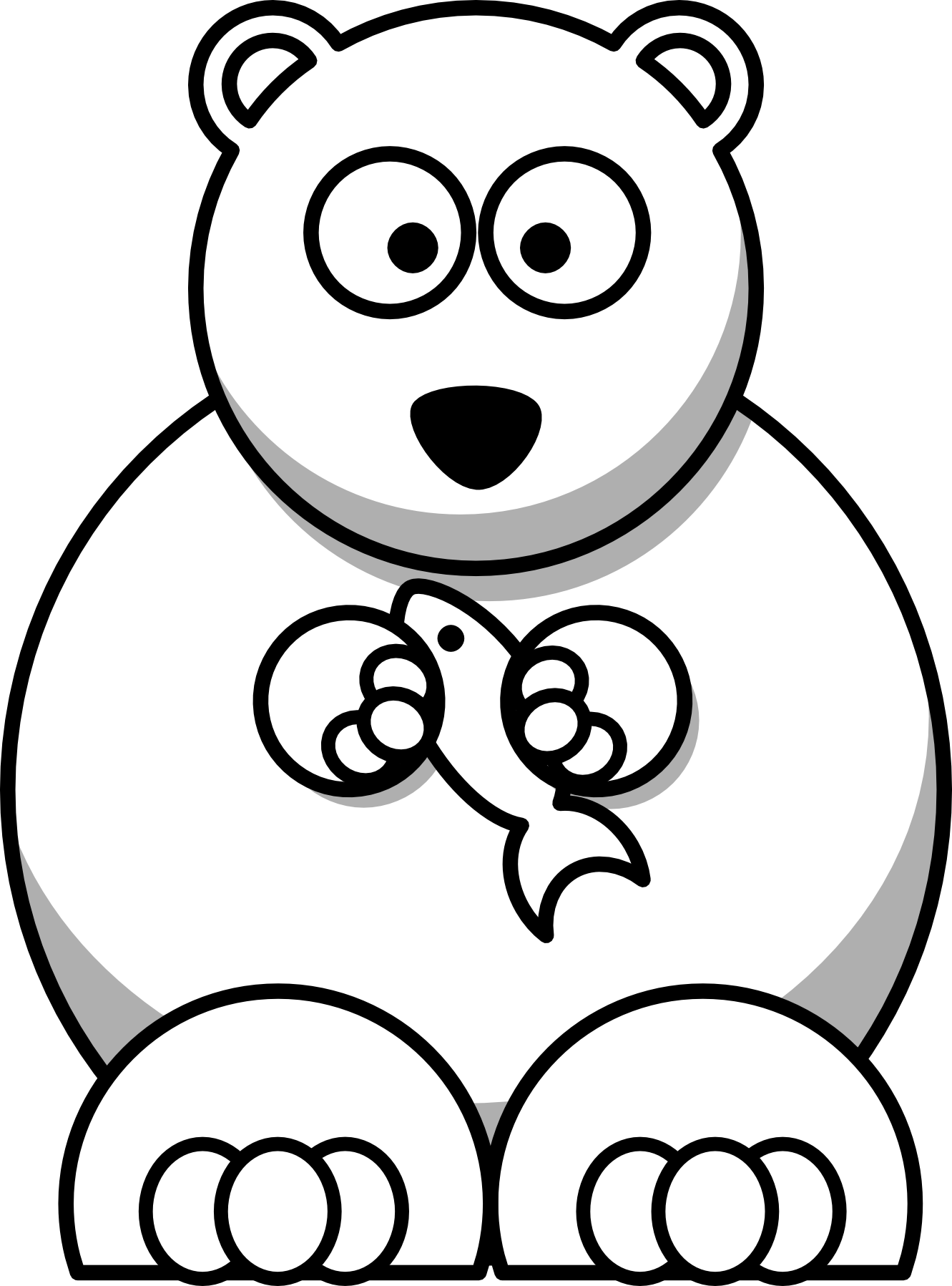 Cute Polar Bear Cartoon - Cliparts.co