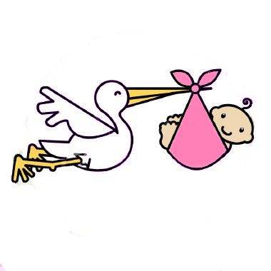 Stork With A Baby - ClipArt Best