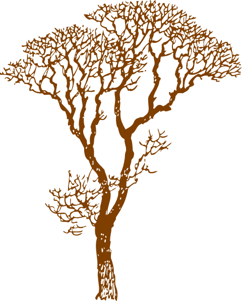 Brown Tree clip art - vector clip art online, royalty free ...