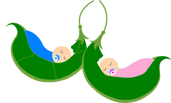 Two Peas In A Pod clip art - vector clip art online, royalty free ...