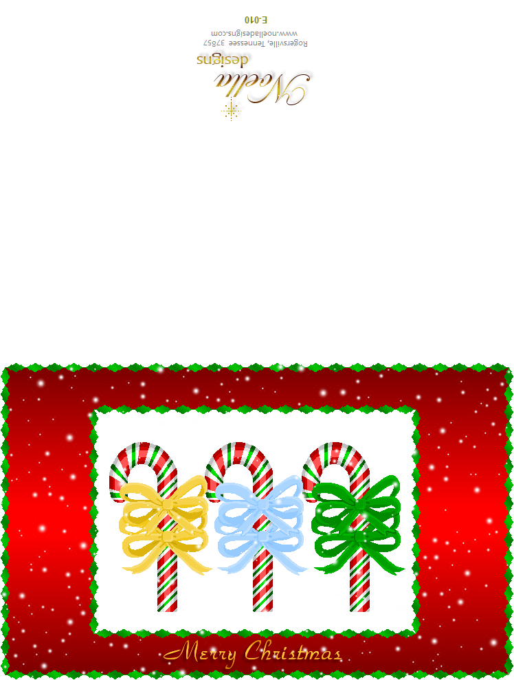 FREE Printable Christmas Poinsettia, Decoration and Misc Cards