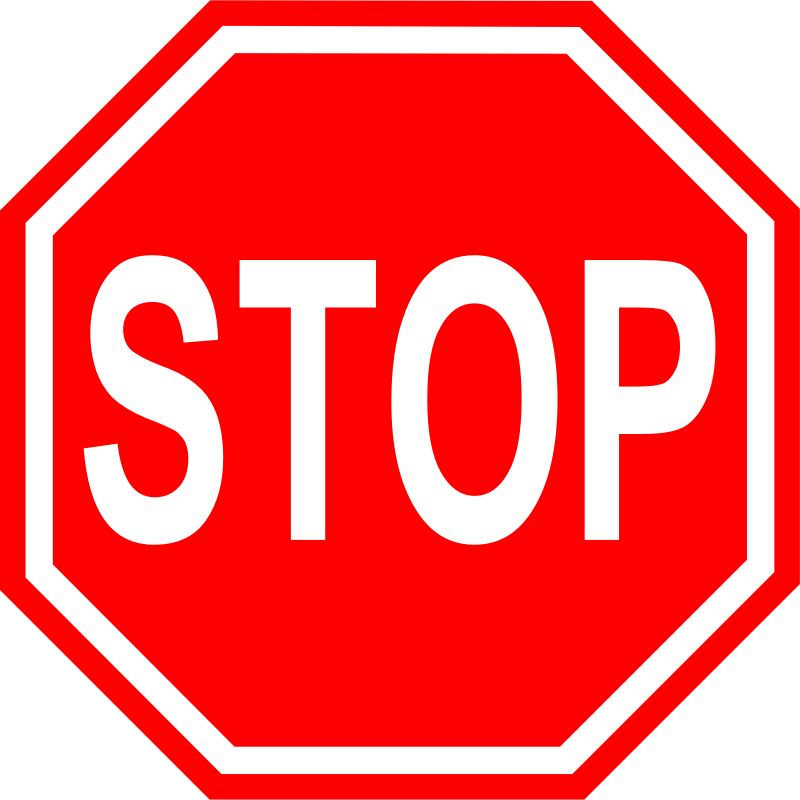 Clipart - stop sign