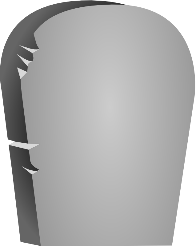 Clipart - Halloween Rounded Tombstone
