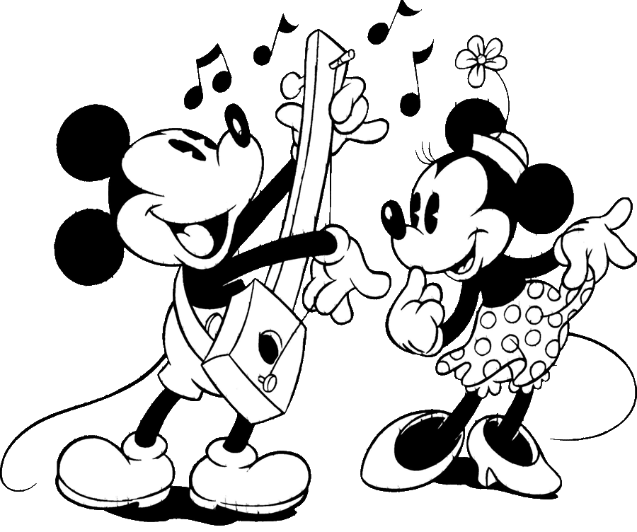Mickey Clipart Black And White Images & Pictures - Becuo