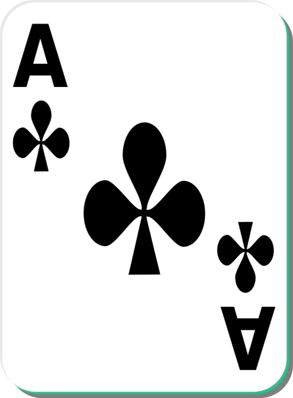 ace of Clubs Colouring Pages