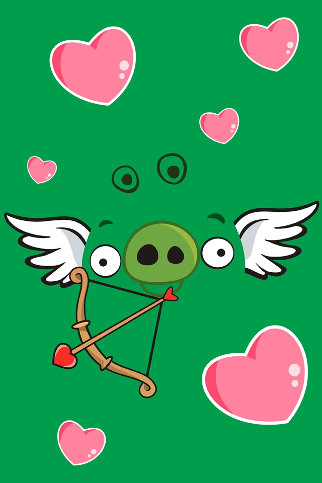 Angry Birds Cupid iPhone 4 Wallpapers | HD Wallpapers Source