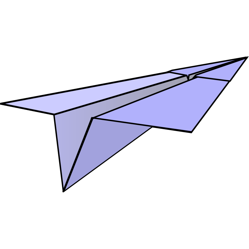 Clipart - paper airplane