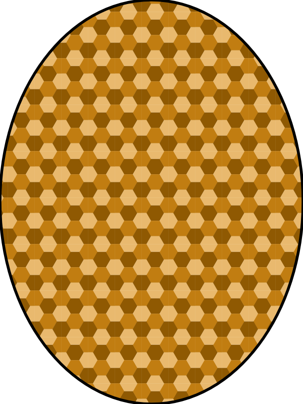 Clipart - pattern honeycomb beige