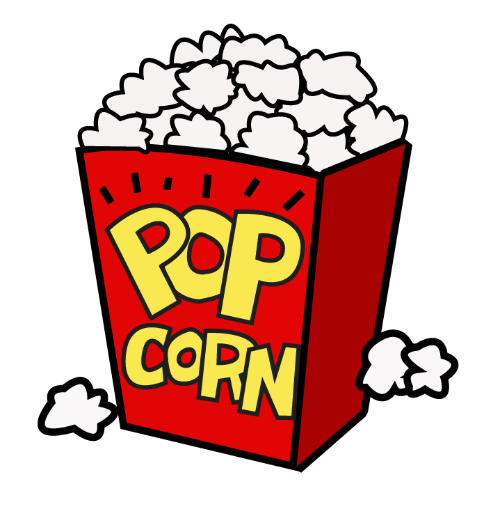 Movie Night Popcorn Clipart