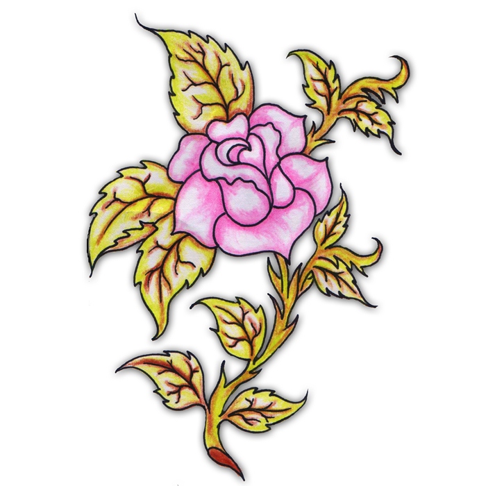 Pink Rose Tattoo Ideajpg