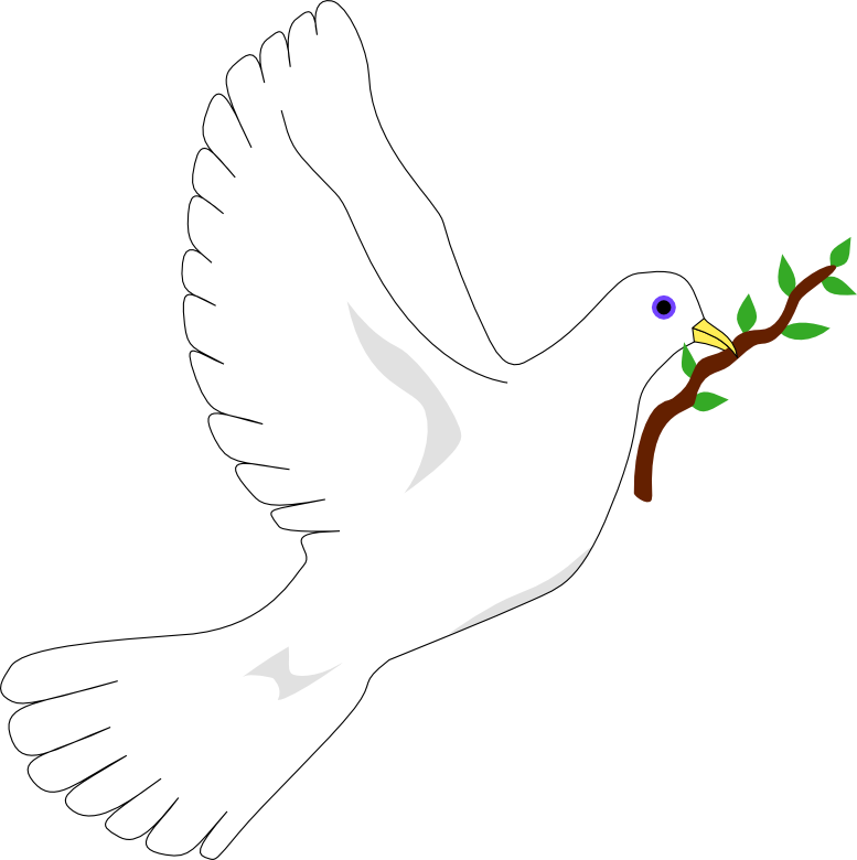 Peace Dove Noredblobs peacesymbol.org openclipart.org commons ...