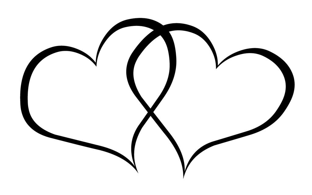 free linked hearts clip art - photo #2