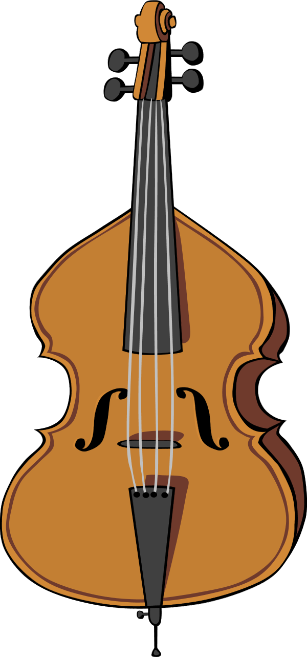 brown cello - vector Clip Art