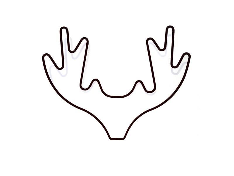 Reindeer Antlers Outline Images & Pictures - Becuo