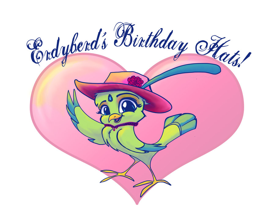 Erdyberd's Birthday Hats Logo by themandikat on deviantART