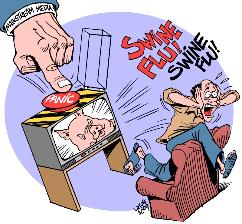Swine Flu Hysteria by Latuff2 on deviantART