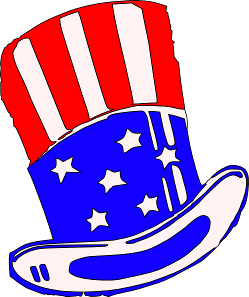 Uncle Sams Hat Clothing clip art - vector clip art online, royalty ...