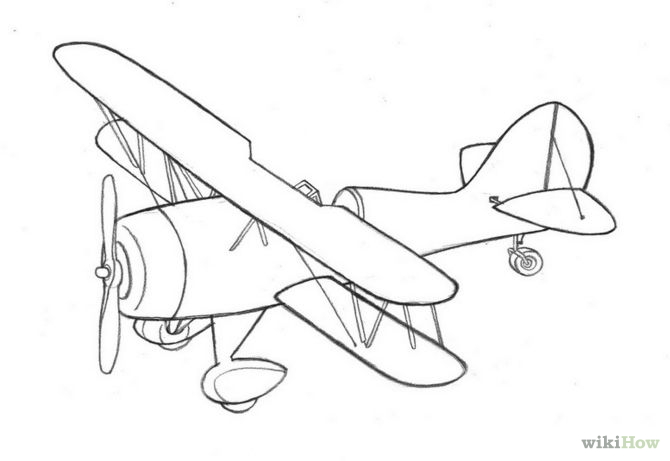 How to Draw a 1930S Airplane: 7 Steps (with Pictures) - wikiHow