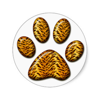 243+ Tiger Paw Stickers and Tiger Paw Sticker Designs | Zazzle