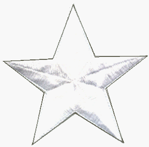 Amazon.com: Solid White Star - 3" - Embroidered Iron On or Sew On ...