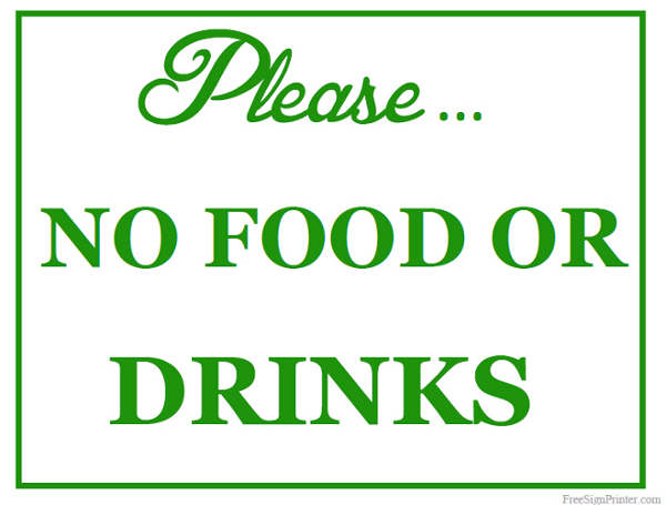 printable-no-food-or-drinks- ...