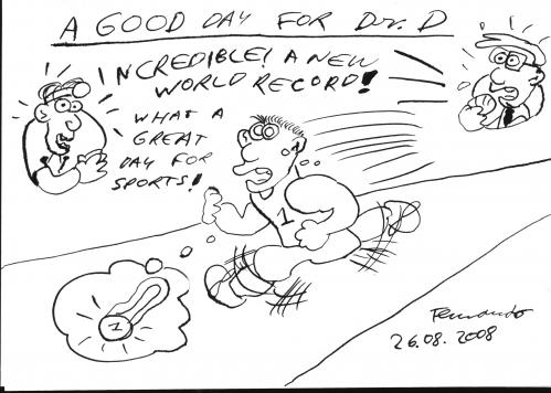a good day for Dr. D By Fernando | Sports Cartoon | TOONPOOL