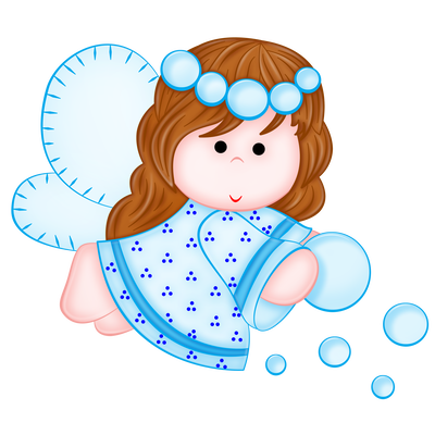 Cute Blue Angel PNG Picture