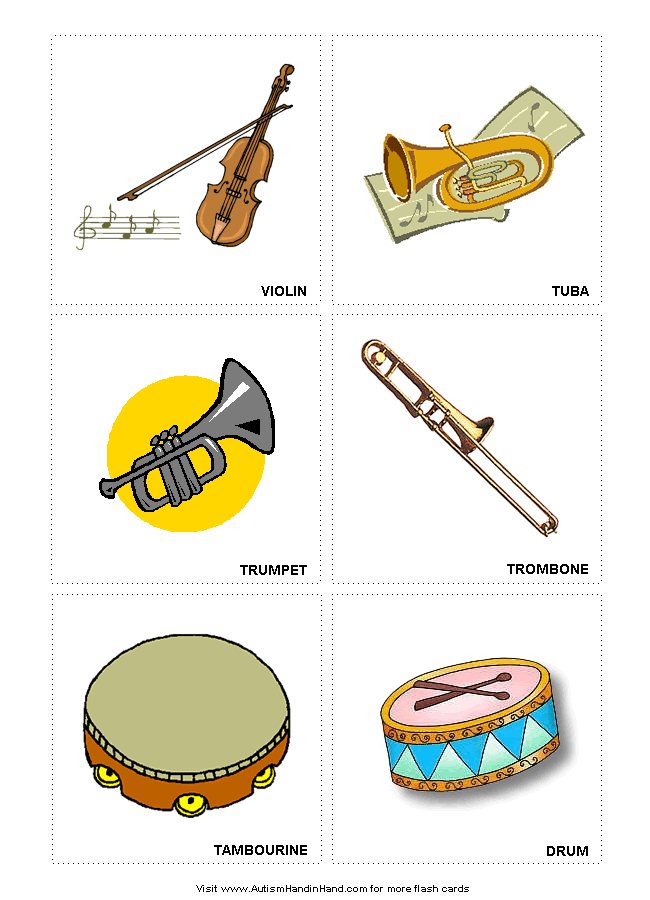 Music Instruments Names - Cliparts.co