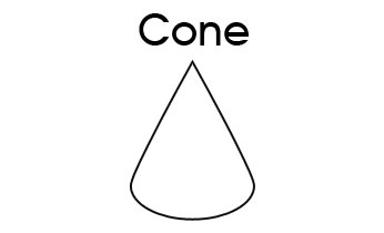 3D Shapes - Cone - Printable