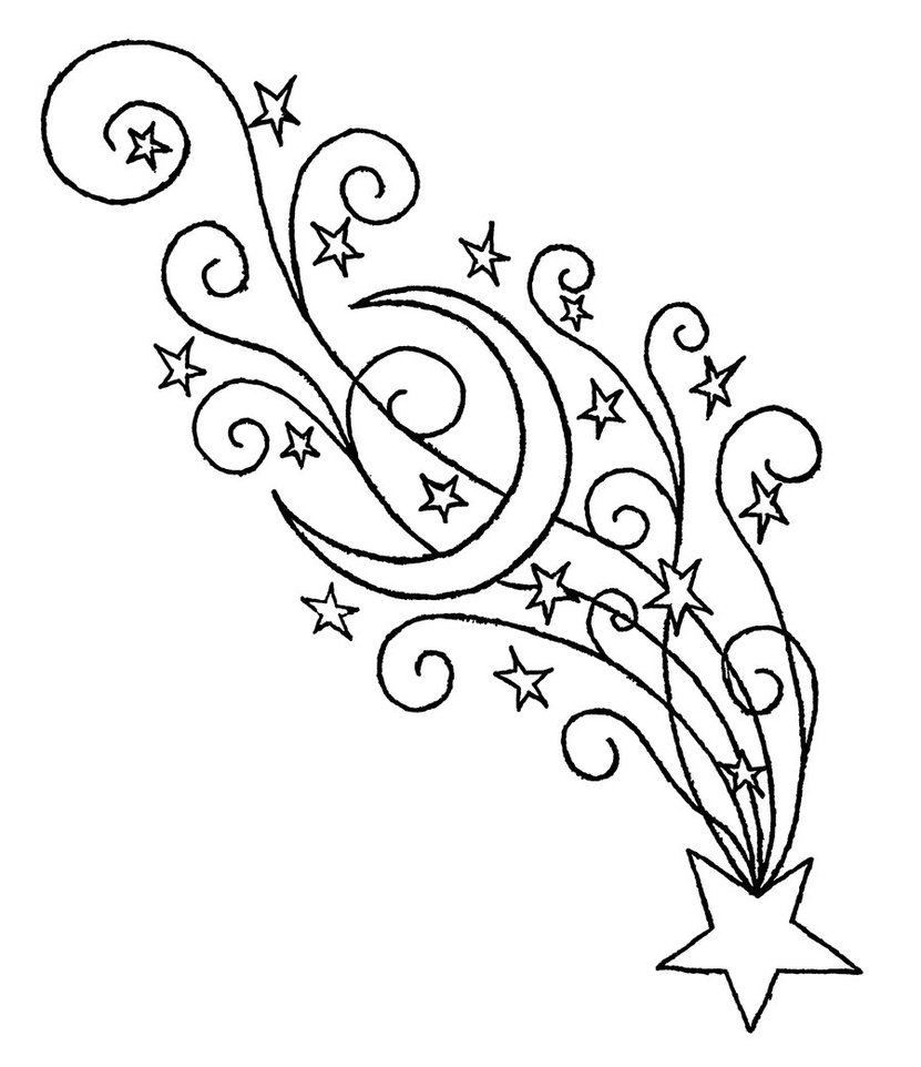 great Coloring Books Shooting Star Coloring Pages Fresh At Style ...