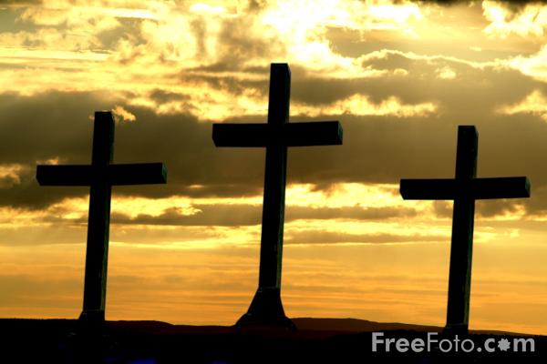Three Crosses pictures, free use image, 05-08-11 by FreeFoto.com