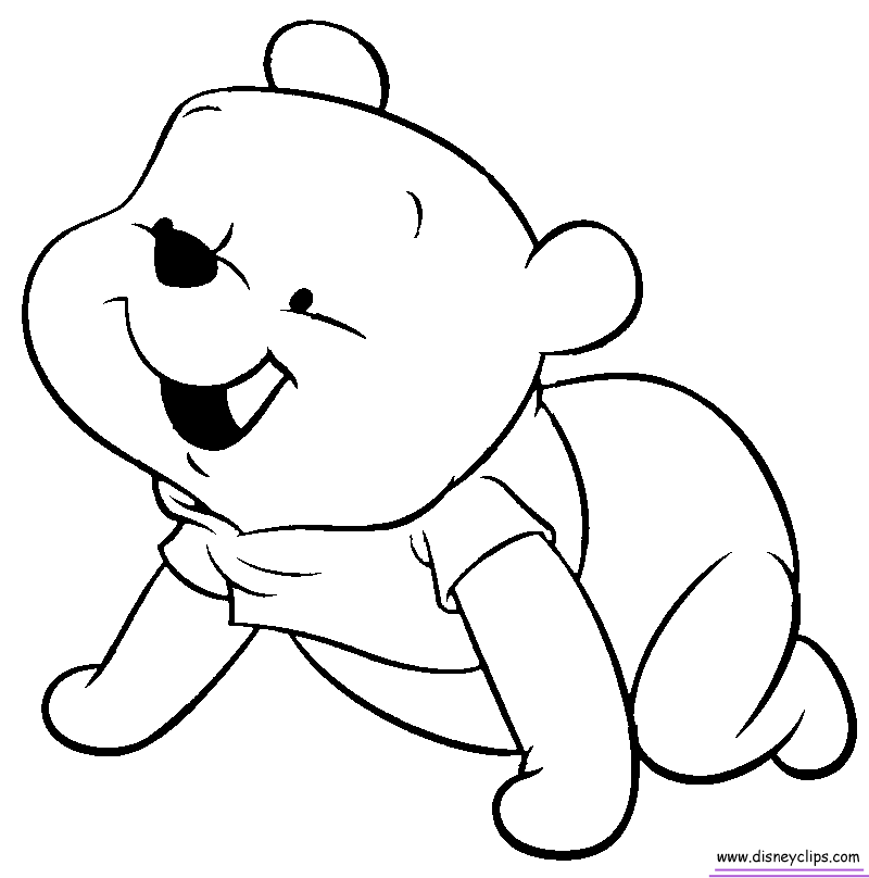 baby baby pooh coloring pages - photo #27