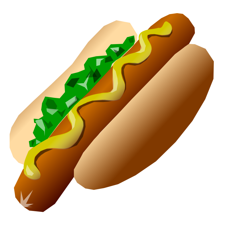 Hot Dog Juliane Krug R image - vector clip art online, royalty ...